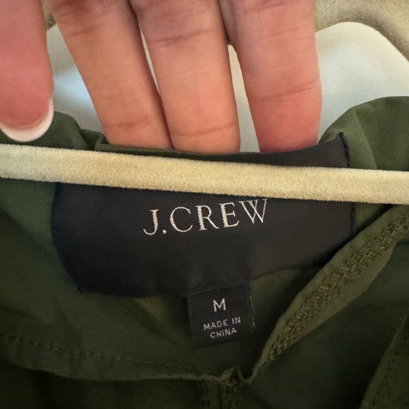 J. Crew Forest Green Rain Jacket - Picture 2 of 3
